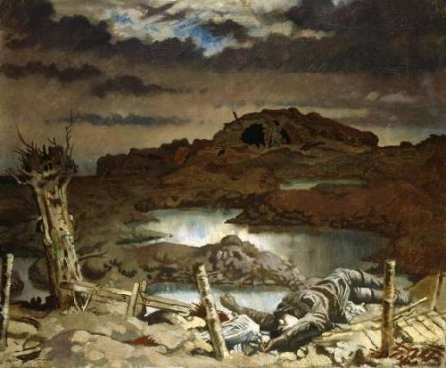 Sir William Orpen Zonnebeke, oil painting image